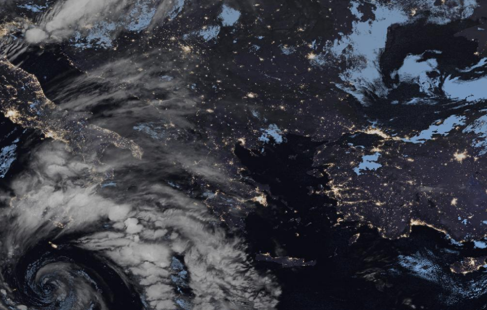 Τελευταία δορυφορική εικόνα νεφοκάλυψης