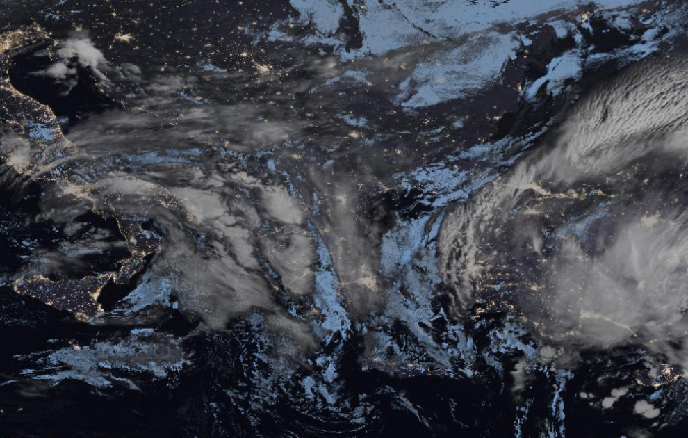 Τελευταία δορυφορική εικόνα νεφοκάλυψης