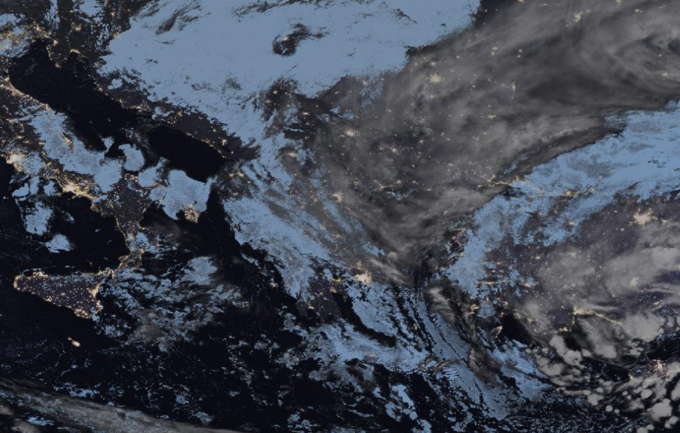 Τελευταία δορυφορική εικόνα νεφοκάλυψης