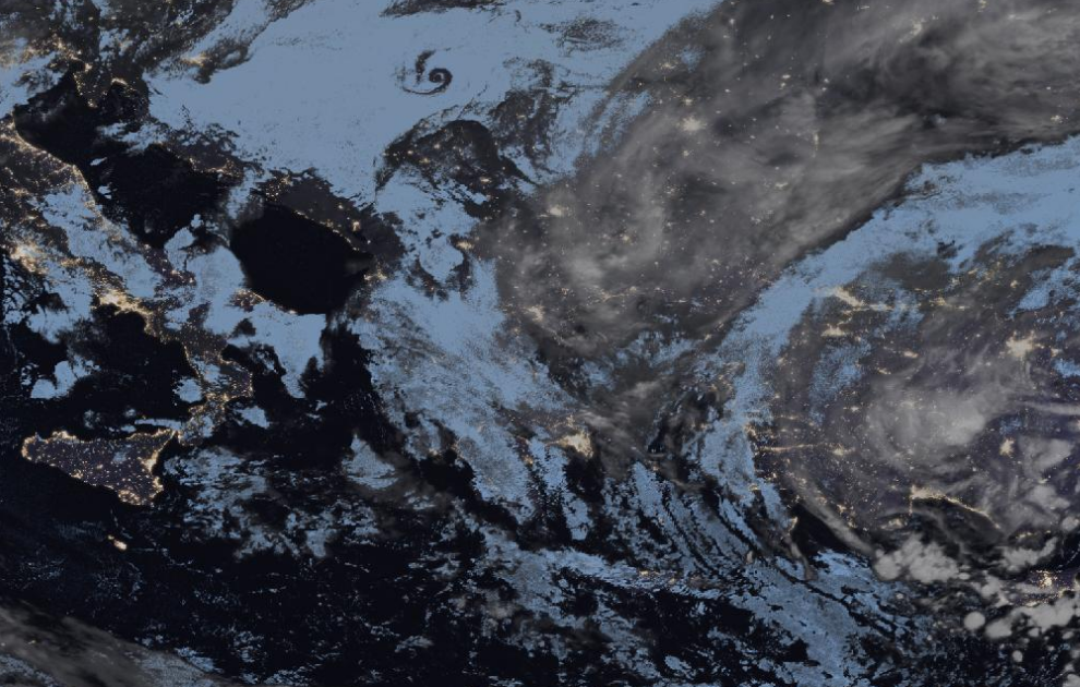 Τελευταία δορυφορική εικόνα νεφοκάλυψης