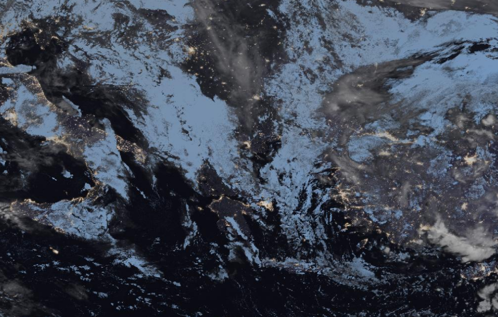 Τελευταία δορυφορική εικόνα νεφοκάλυψης