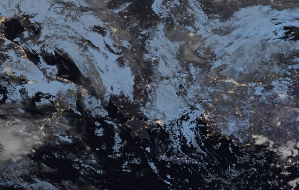 Τελευταία δορυφορική εικόνα νεφοκάλυψης