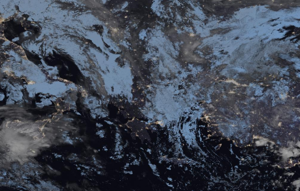 Τελευταία δορυφορική εικόνα νεφοκάλυψης