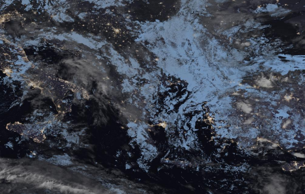 Τελευταία δορυφορική εικόνα νεφοκάλυψης