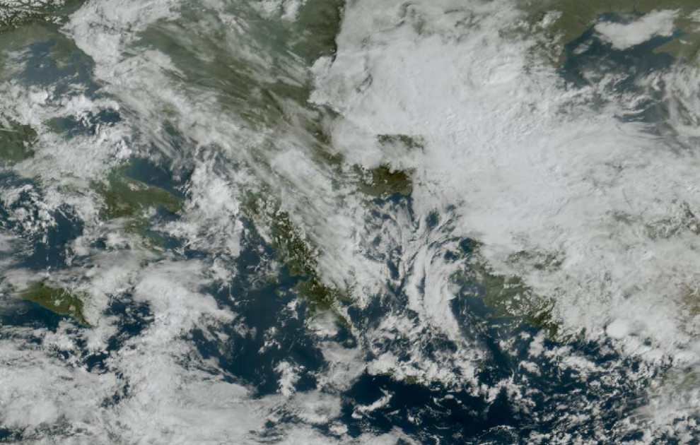 Τελευταία δορυφορική εικόνα νεφοκάλυψης