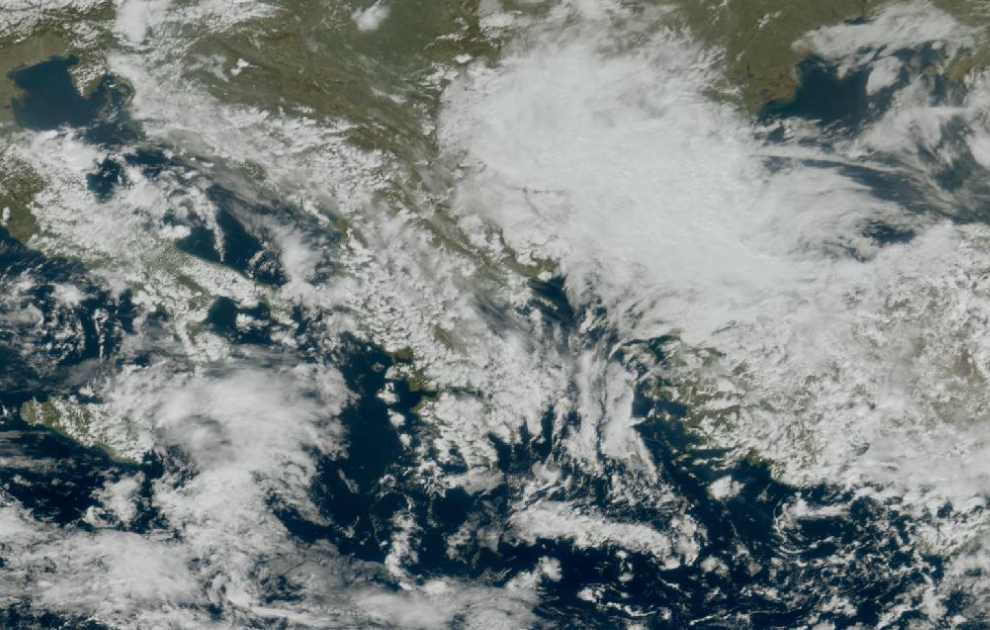 Τελευταία δορυφορική εικόνα νεφοκάλυψης