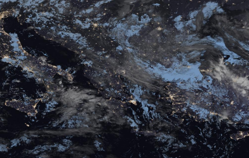 Τελευταία δορυφορική εικόνα νεφοκάλυψης