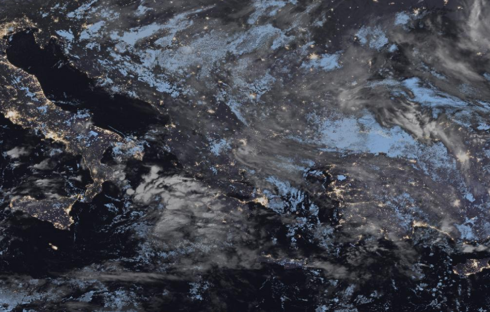 Τελευταία δορυφορική εικόνα νεφοκάλυψης