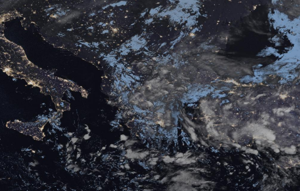 Τελευταία δορυφορική εικόνα νεφοκάλυψης