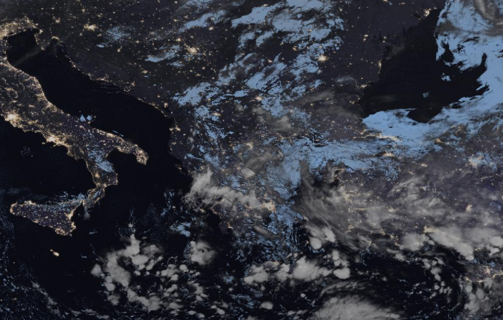 Τελευταία δορυφορική εικόνα νεφοκάλυψης