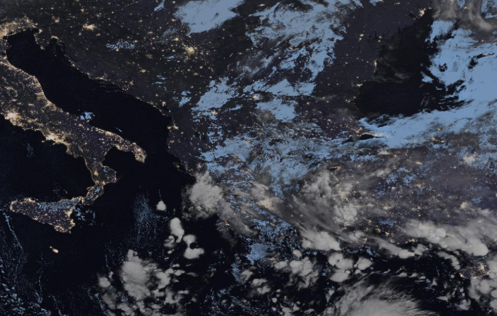 Τελευταία δορυφορική εικόνα νεφοκάλυψης