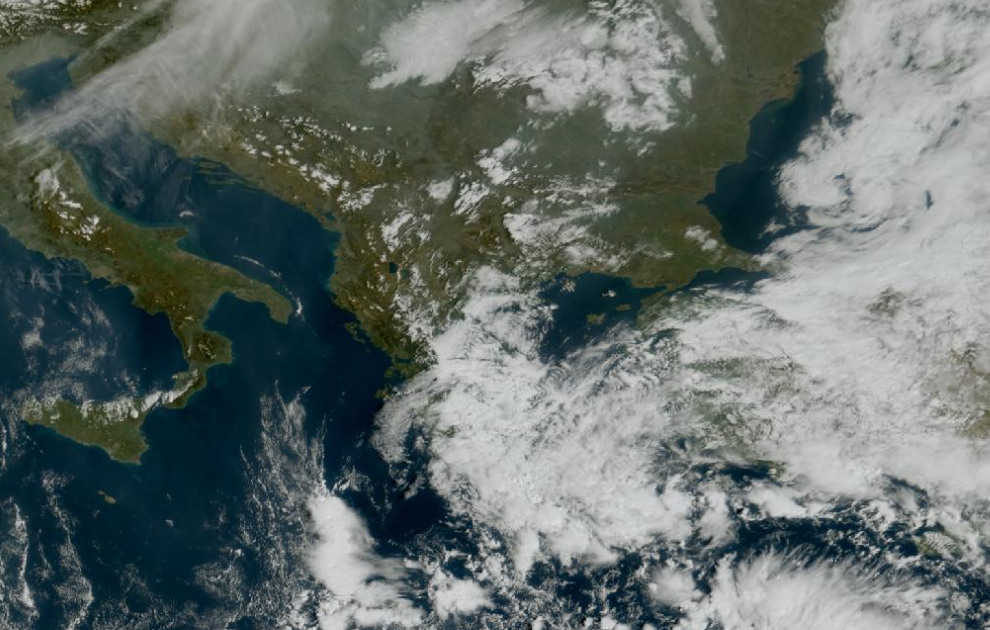 Τελευταία δορυφορική εικόνα νεφοκάλυψης