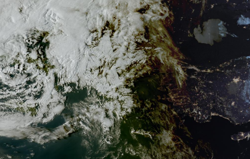 Τελευταία δορυφορική εικόνα νεφοκάλυψης