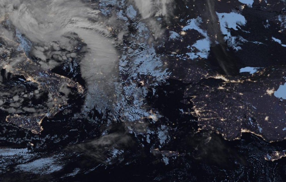 Τελευταία δορυφορική εικόνα νεφοκάλυψης