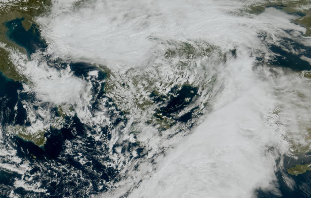 Τελευταία δορυφορική εικόνα νεφοκάλυψης