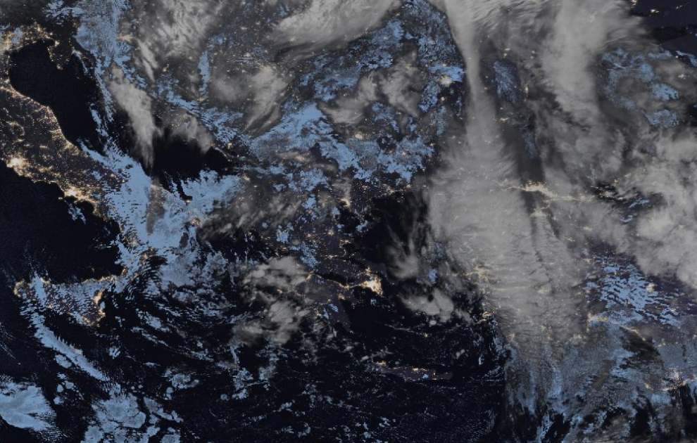 Τελευταία δορυφορική εικόνα νεφοκάλυψης