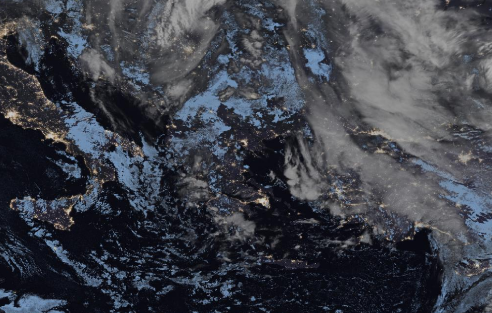 Τελευταία δορυφορική εικόνα νεφοκάλυψης