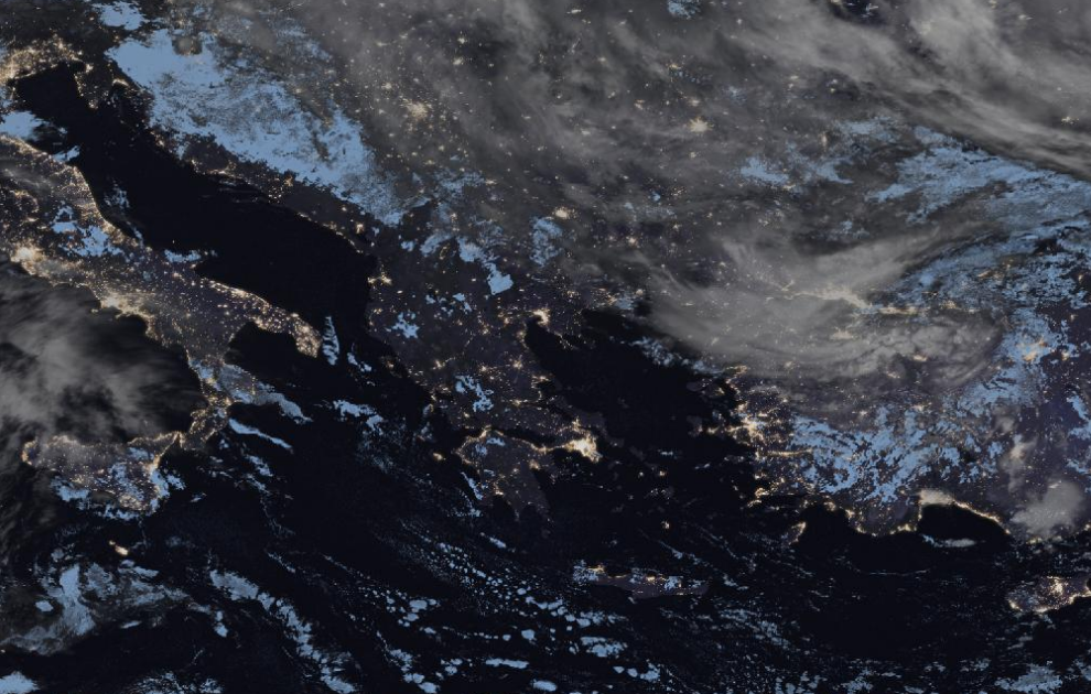 Τελευταία δορυφορική εικόνα νεφοκάλυψης