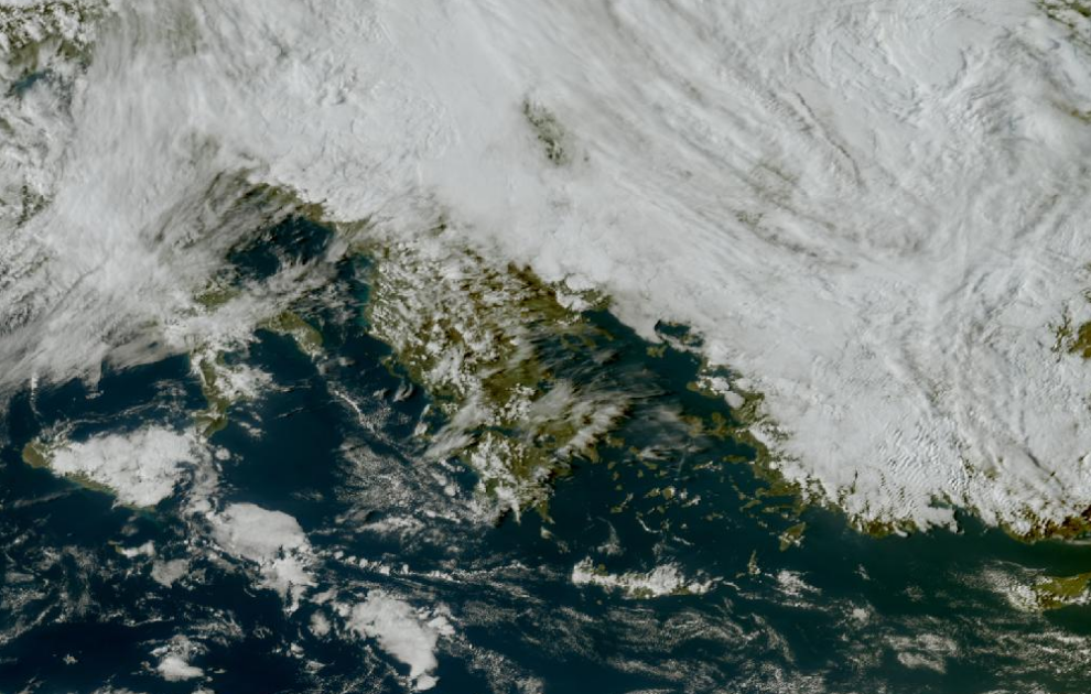 Τελευταία δορυφορική εικόνα νεφοκάλυψης