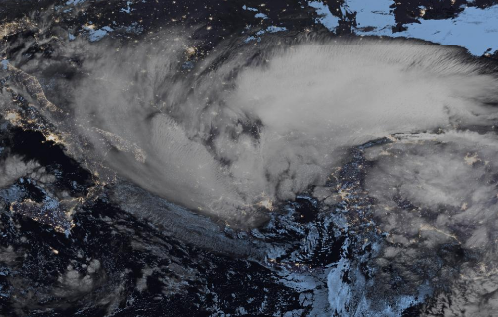 Τελευταία δορυφορική εικόνα νεφοκάλυψης