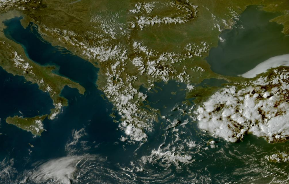 Τελευταία δορυφορική εικόνα νεφοκάλυψης