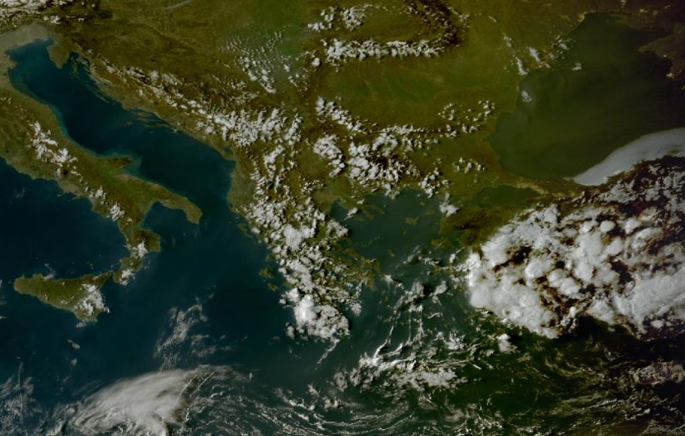 Τελευταία δορυφορική εικόνα νεφοκάλυψης