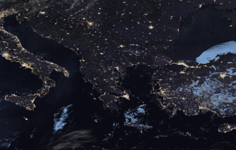 Τελευταία δορυφορική εικόνα νεφοκάλυψης