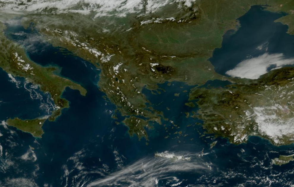 Τελευταία δορυφορική εικόνα νεφοκάλυψης