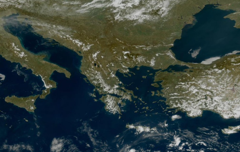 Τελευταία δορυφορική εικόνα νεφοκάλυψης