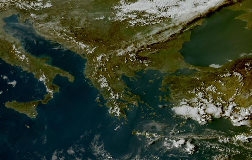 Τελευταία δορυφορική εικόνα νεφοκάλυψης