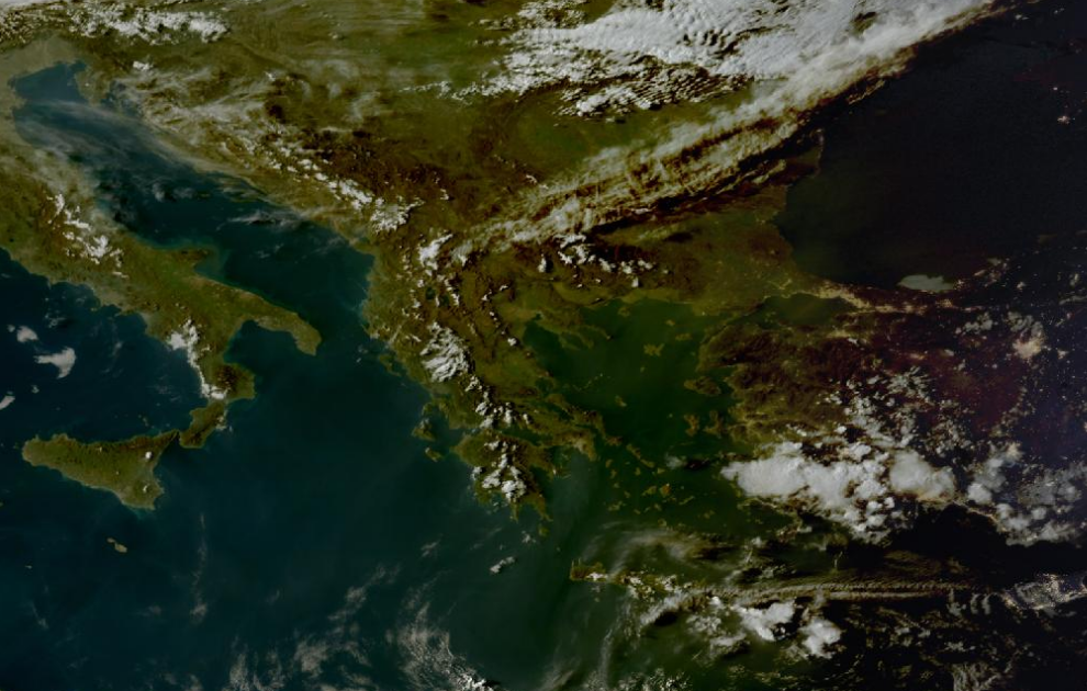 Τελευταία δορυφορική εικόνα νεφοκάλυψης