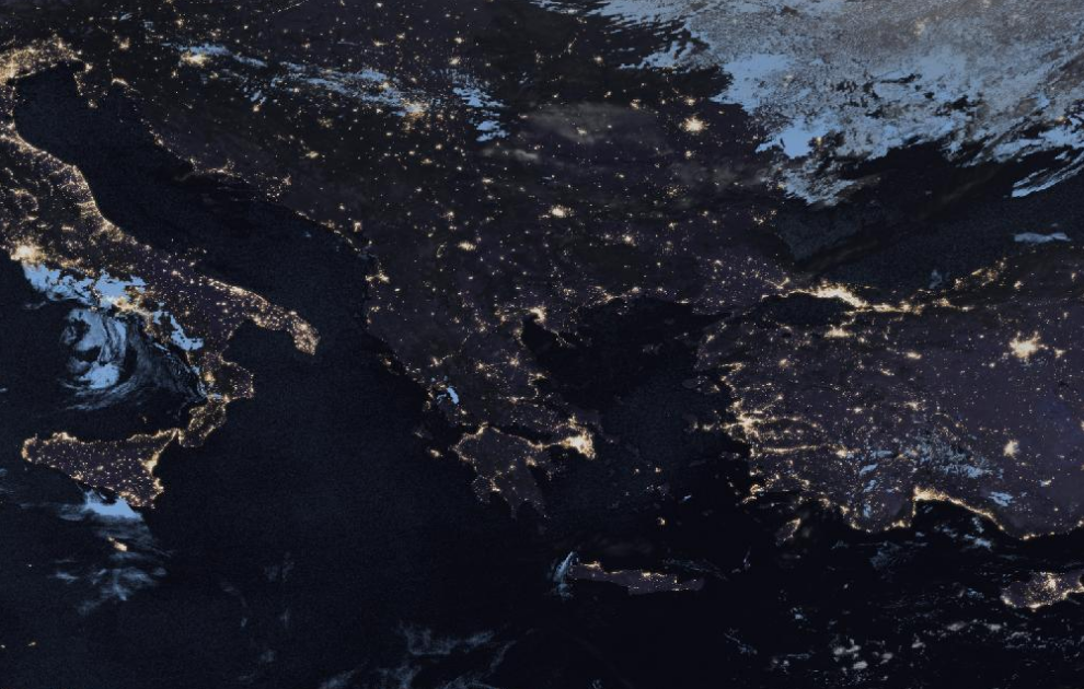 Τελευταία δορυφορική εικόνα νεφοκάλυψης