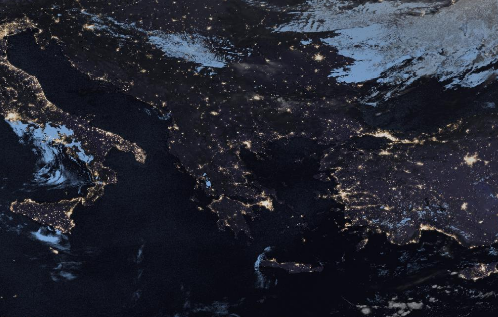 Τελευταία δορυφορική εικόνα νεφοκάλυψης