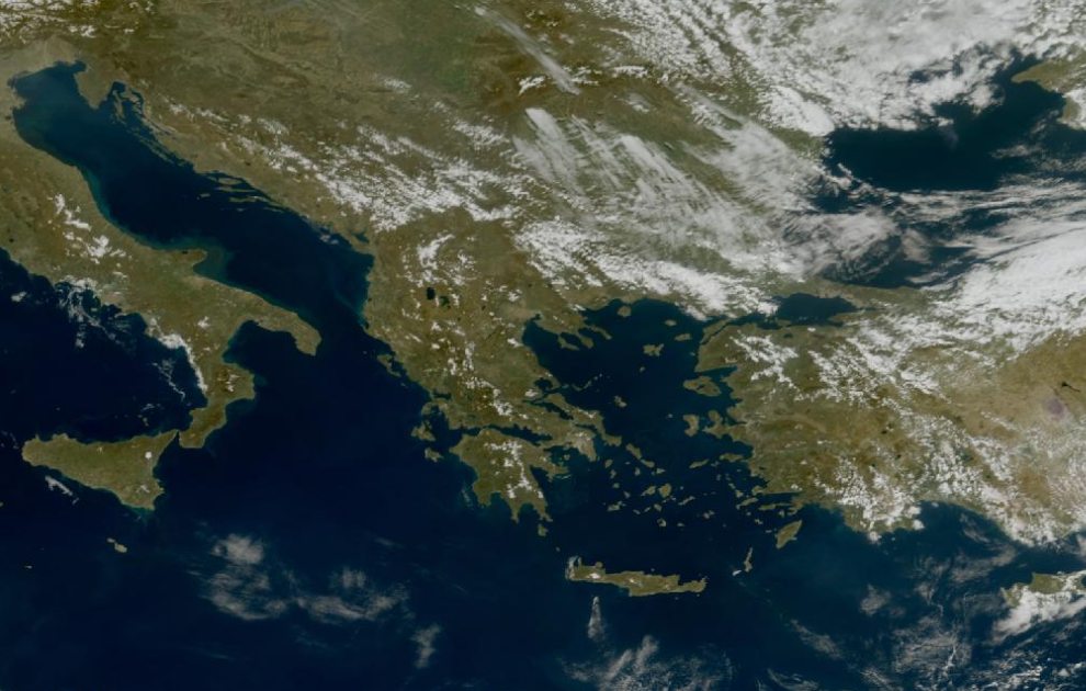 Τελευταία δορυφορική εικόνα νεφοκάλυψης