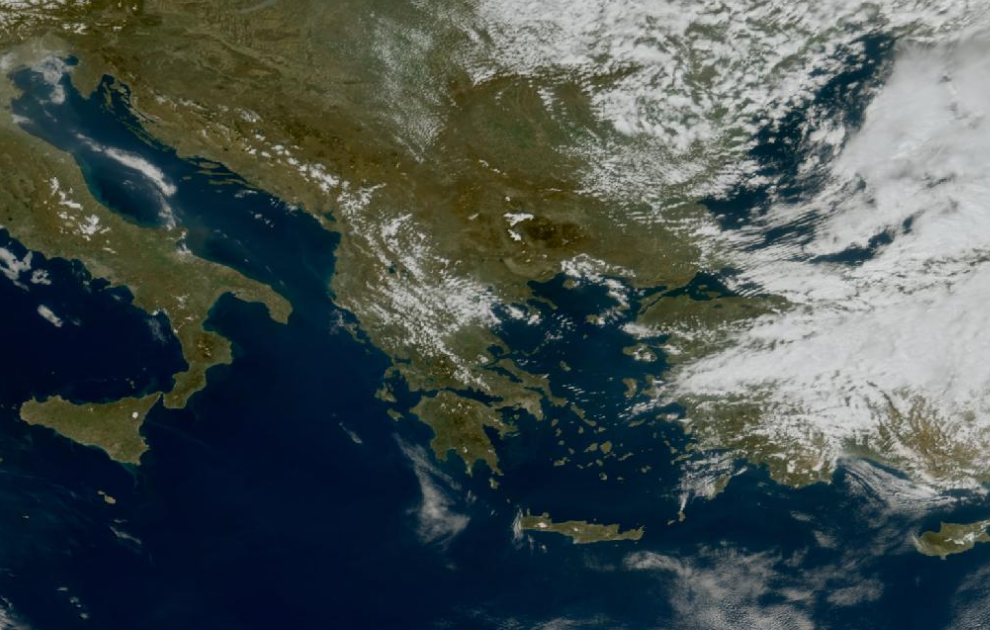 Τελευταία δορυφορική εικόνα νεφοκάλυψης