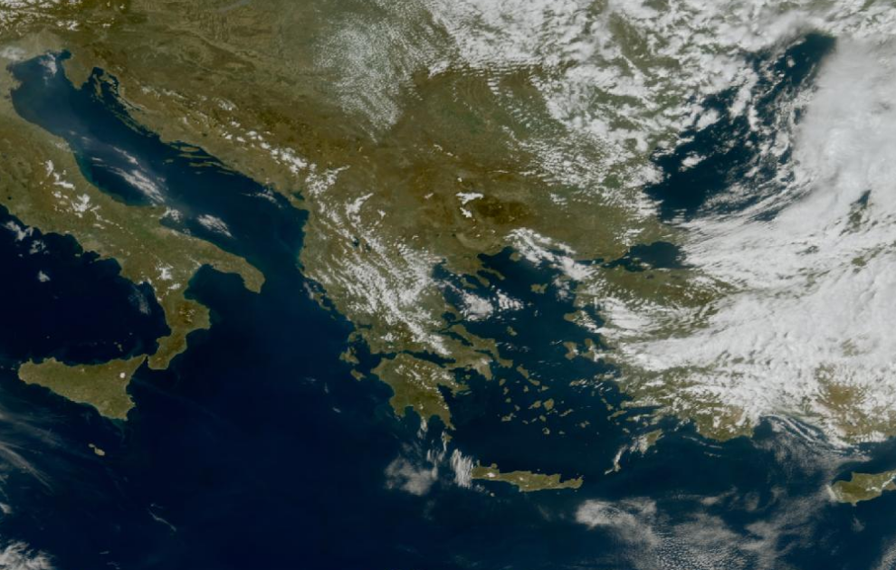 Τελευταία δορυφορική εικόνα νεφοκάλυψης