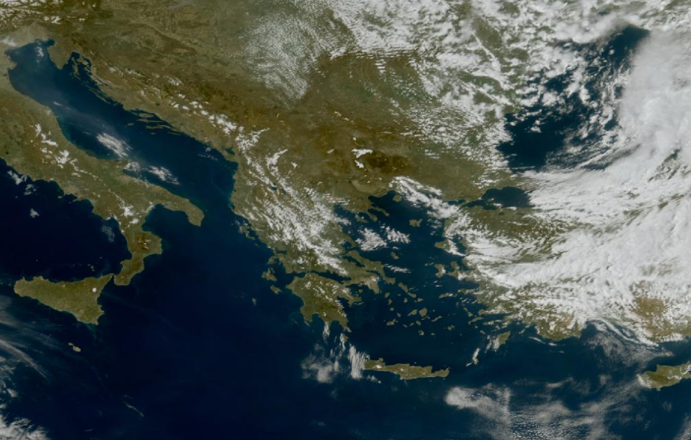 Τελευταία δορυφορική εικόνα νεφοκάλυψης