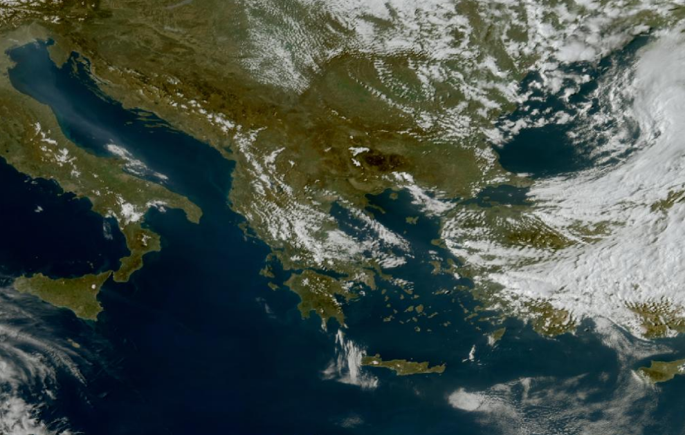 Τελευταία δορυφορική εικόνα νεφοκάλυψης