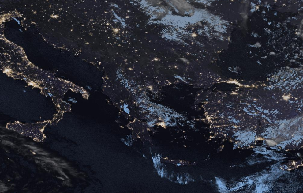 Τελευταία δορυφορική εικόνα νεφοκάλυψης