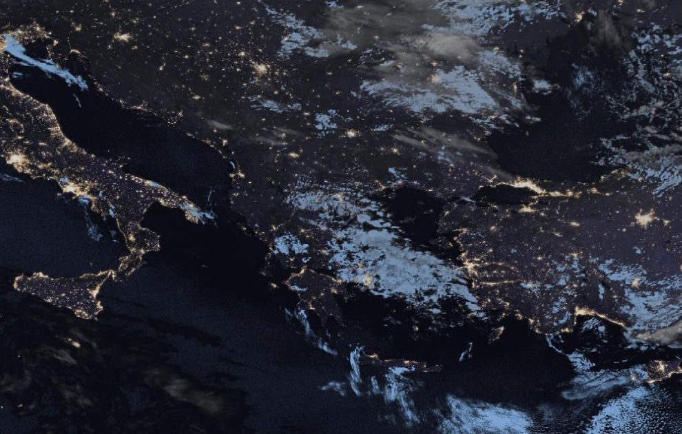 Τελευταία δορυφορική εικόνα νεφοκάλυψης