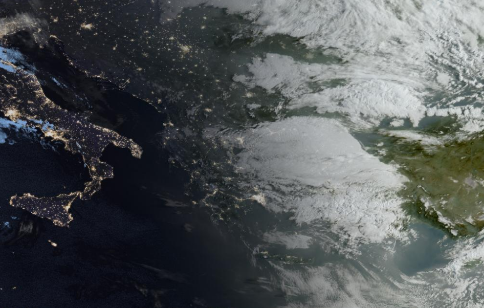 Τελευταία δορυφορική εικόνα νεφοκάλυψης