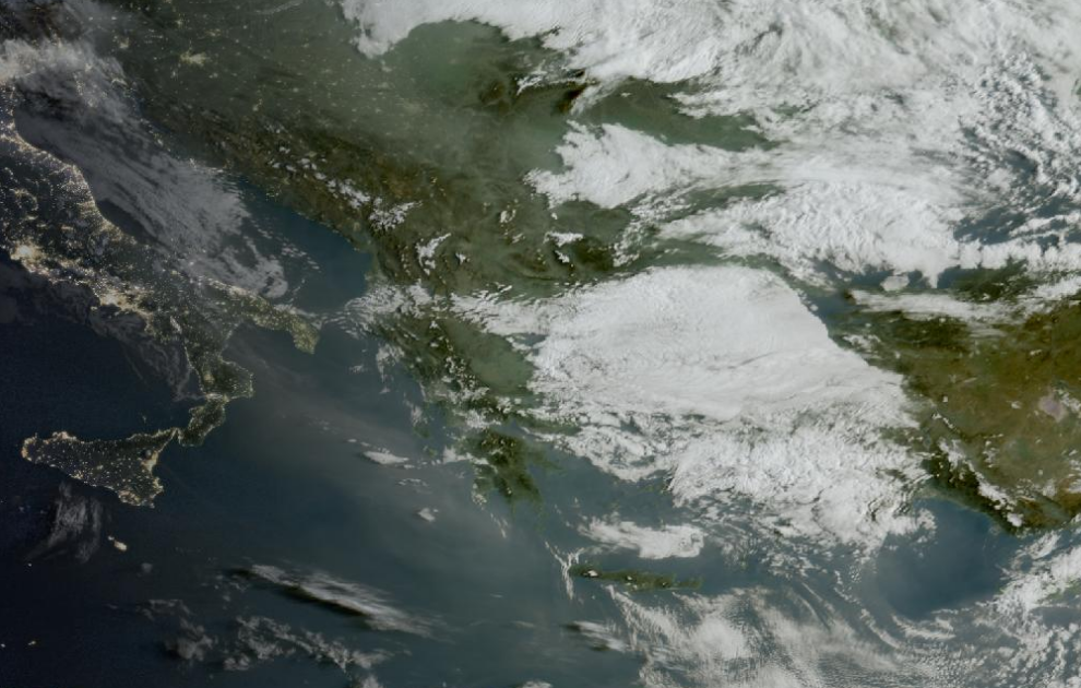 Τελευταία δορυφορική εικόνα νεφοκάλυψης