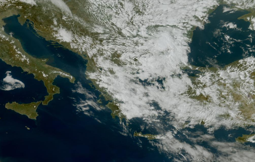 Τελευταία δορυφορική εικόνα νεφοκάλυψης