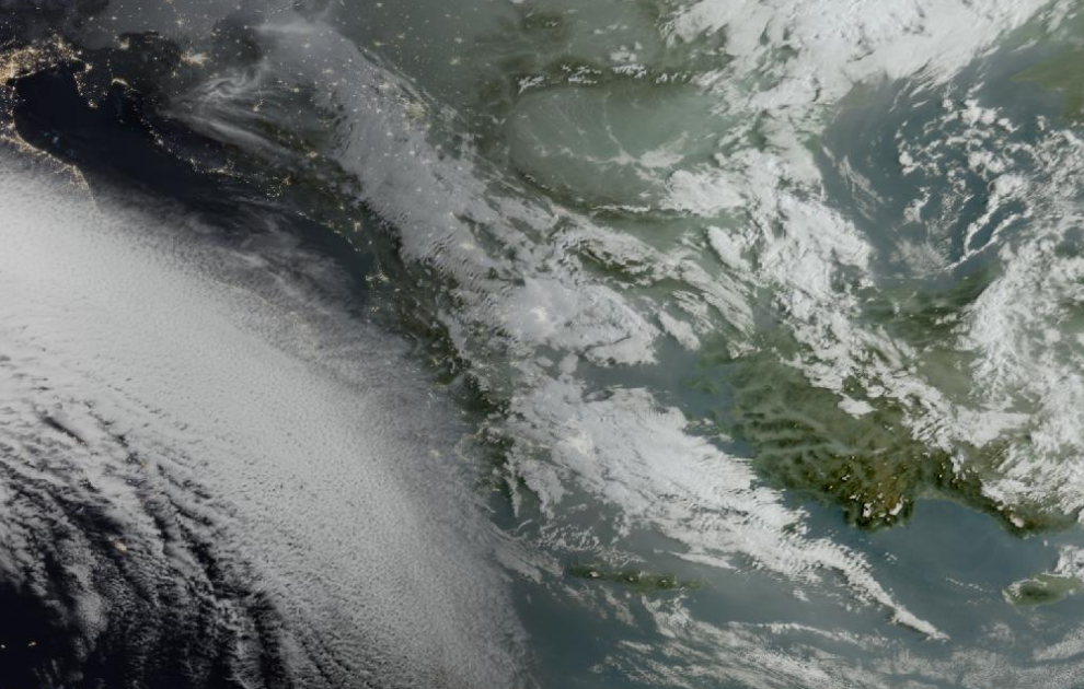 Τελευταία δορυφορική εικόνα νεφοκάλυψης