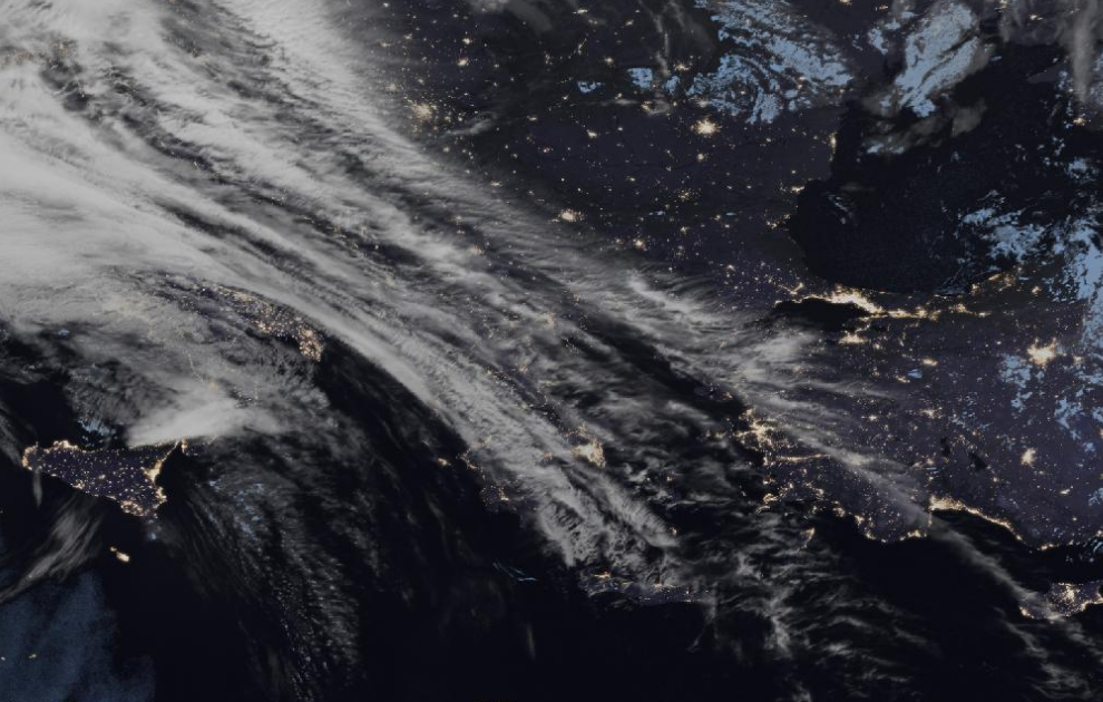 Τελευταία δορυφορική εικόνα νεφοκάλυψης