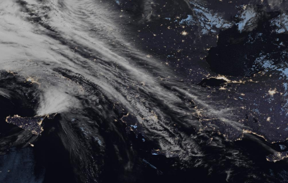 Τελευταία δορυφορική εικόνα νεφοκάλυψης