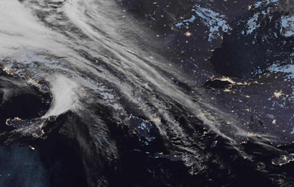 Τελευταία δορυφορική εικόνα νεφοκάλυψης