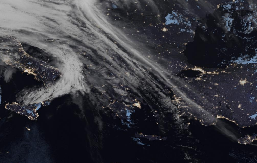 Τελευταία δορυφορική εικόνα νεφοκάλυψης