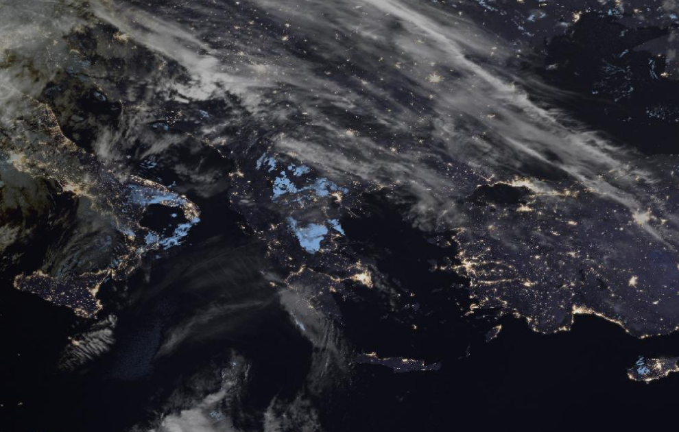 Τελευταία δορυφορική εικόνα νεφοκάλυψης