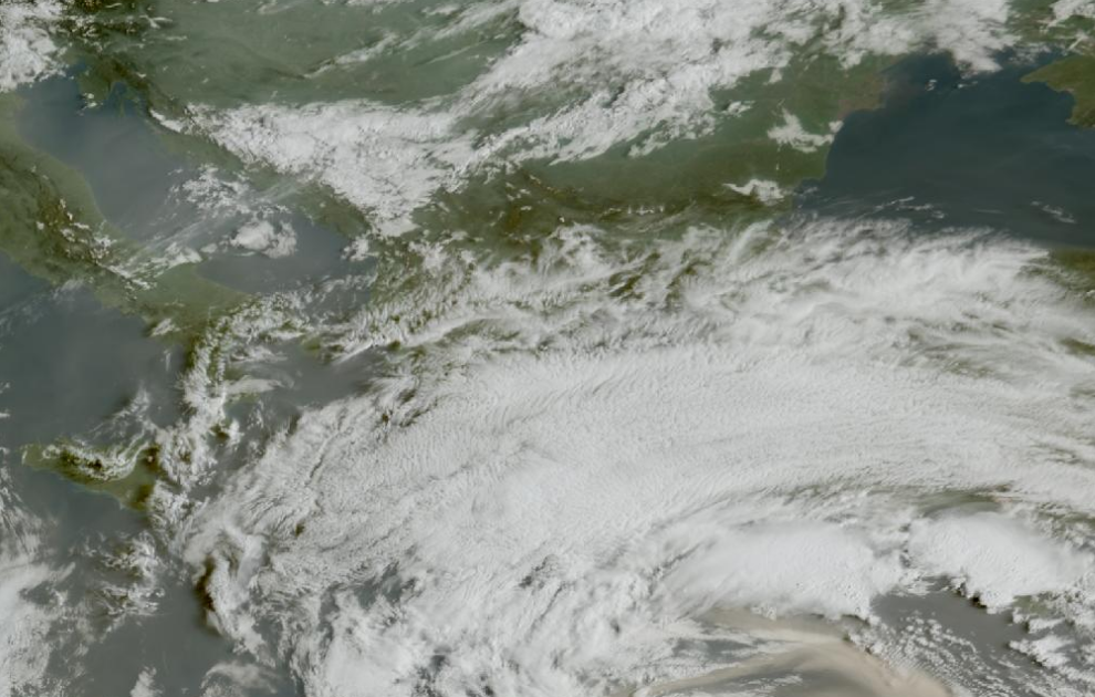 Τελευταία δορυφορική εικόνα νεφοκάλυψης